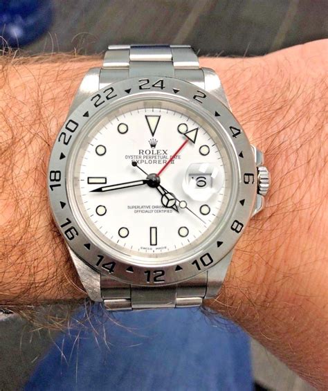 rolex explorer ii white face